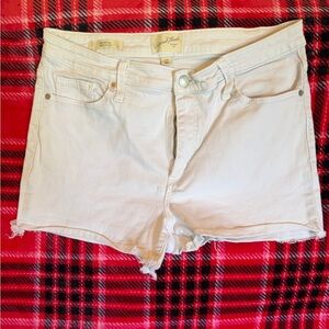 Universal Threads White Denim Shorts